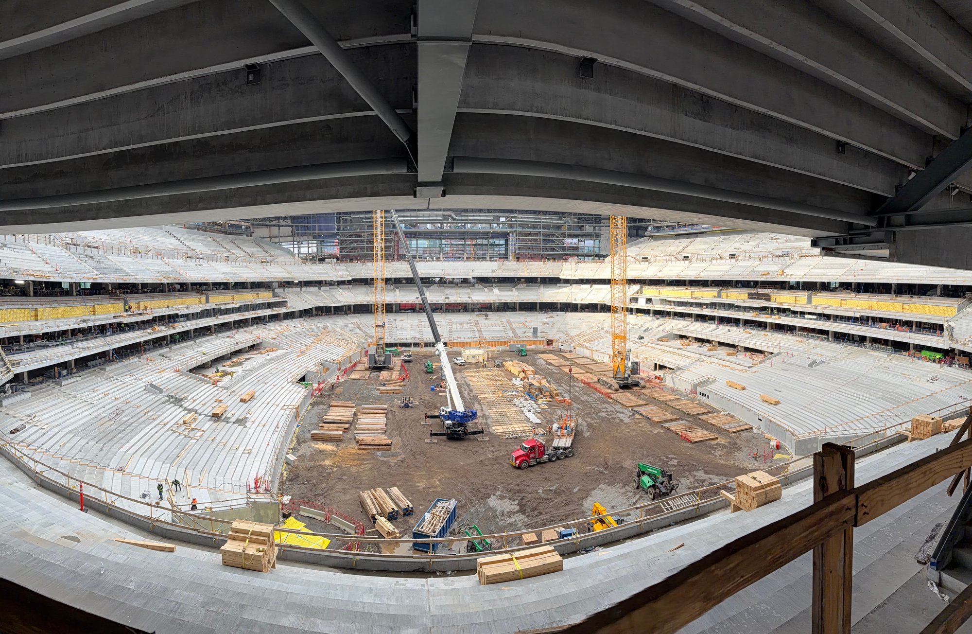 Tennessee Titans Stadium under construction
